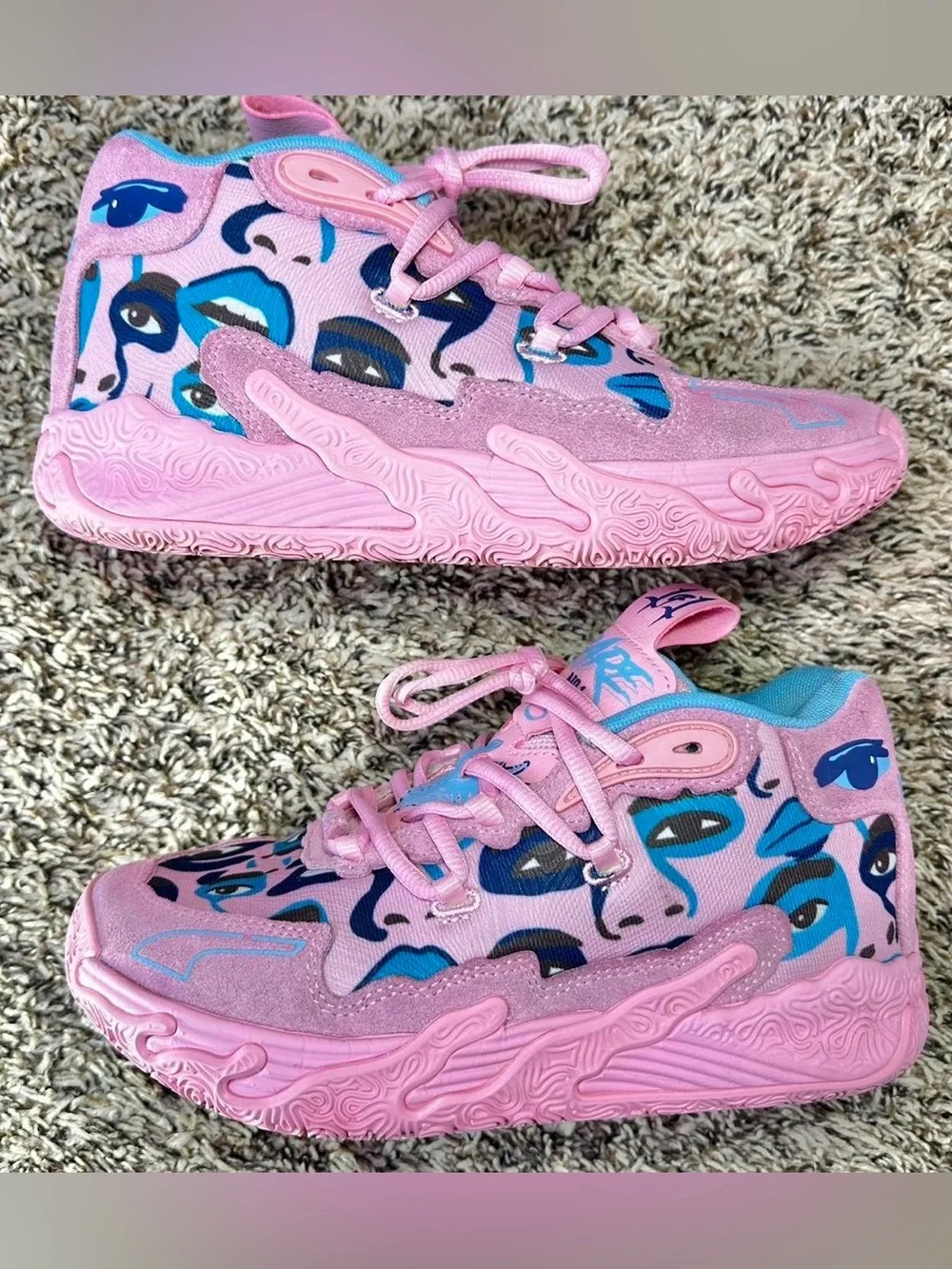 Puma x KidSuper LaMelo MB.03 Pink Streetwear Sneakers Sz 8